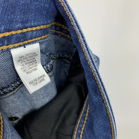 Cato Jeans High Rise Skinny Ankle Crop Raw Hem Classic Denim - Picture 8 of 8